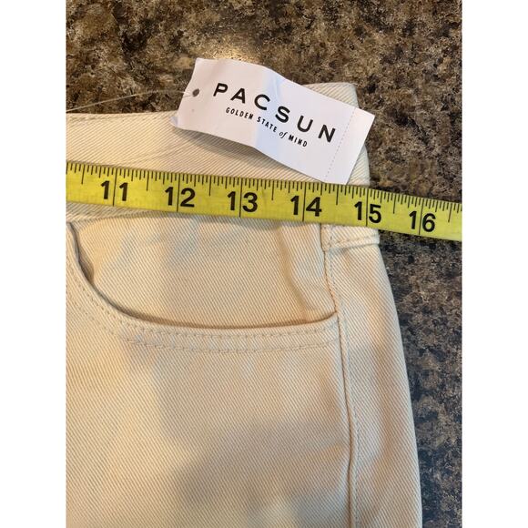 Pacsun x J Galt NEW Cream Bone Bootcut Jeans Small - Picture 6 of 8